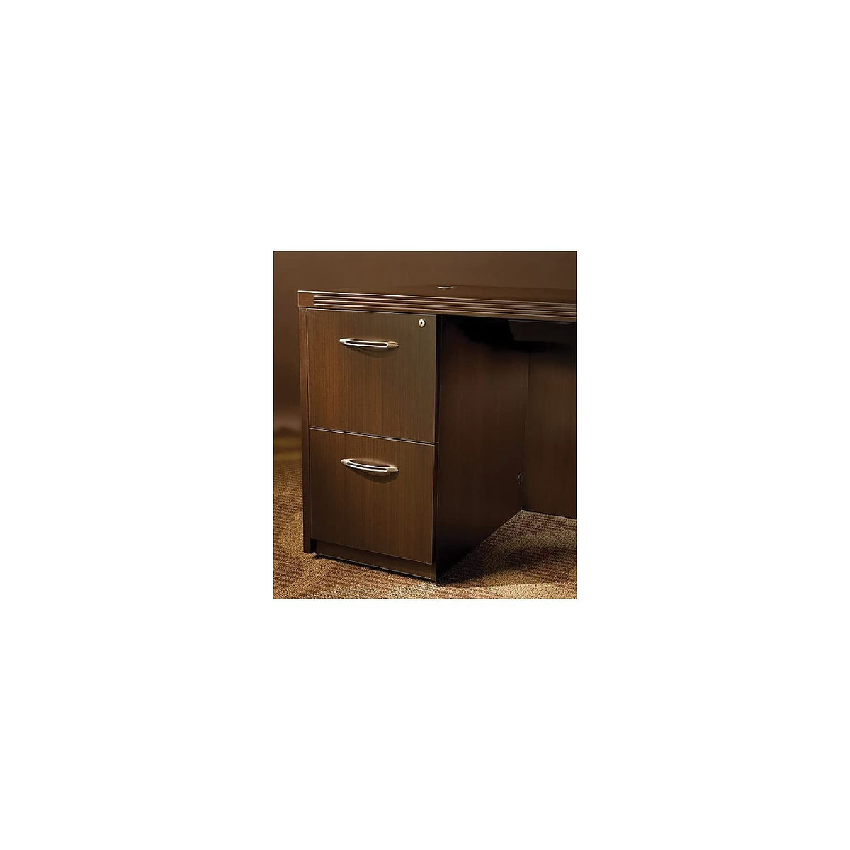 Aberdeen Series 2-Drawer Mobile Pedestal Finish: Mocha