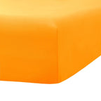 Ghooss Orange Twin Fitted Sheet-Soft Microfiber Bottom Sheet For Bed-Deep Pocket Up To 14 Inche-Wrinkle Free And Stay In Place-1