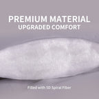Sleep Zone Cooling Mattress Topper Full Size Mattress Pad, Quilted Fitted Mattress Cover, Machine Washable, Soft Fluffy Down Alternative, Deep Pocket 8~21 Inch (Grey, Full)