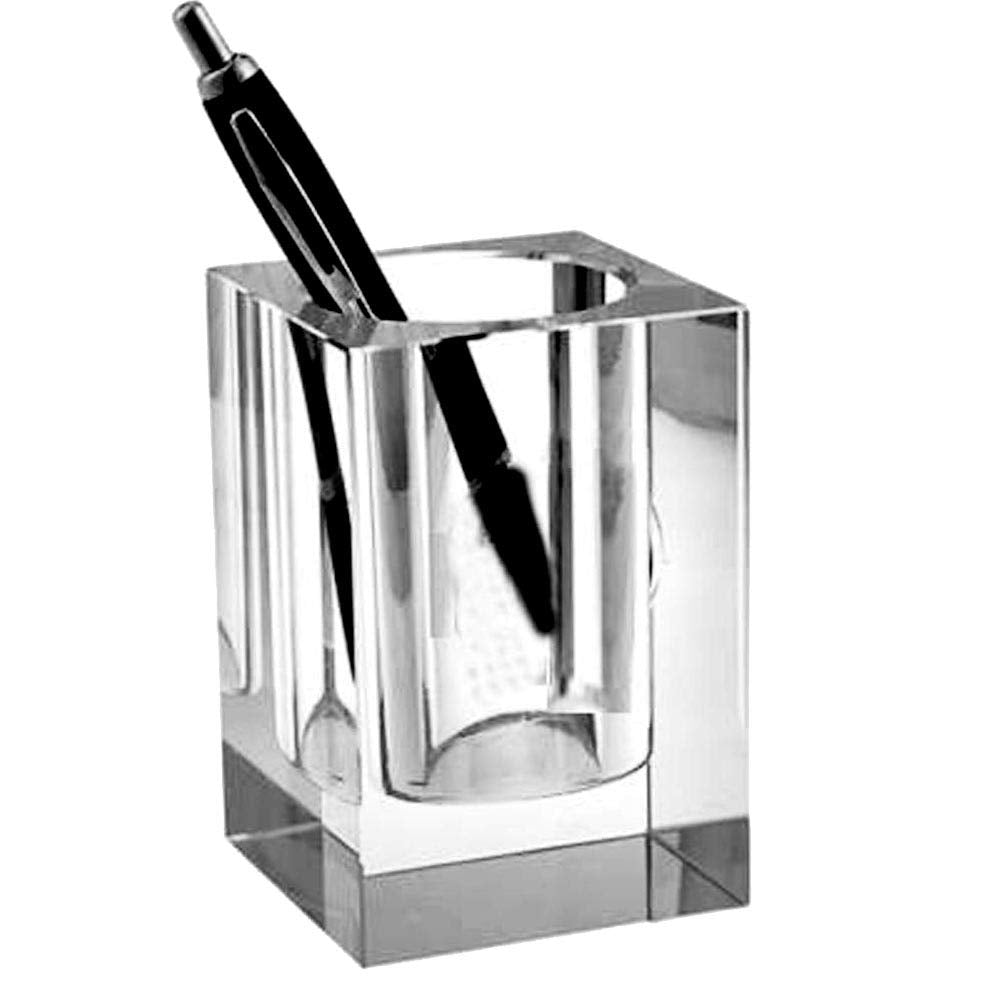 Displayonacrylic Clear Crystal Pencil Pen Collection Holder For Desk Stationery Organizer For Office,School,Home Accessories