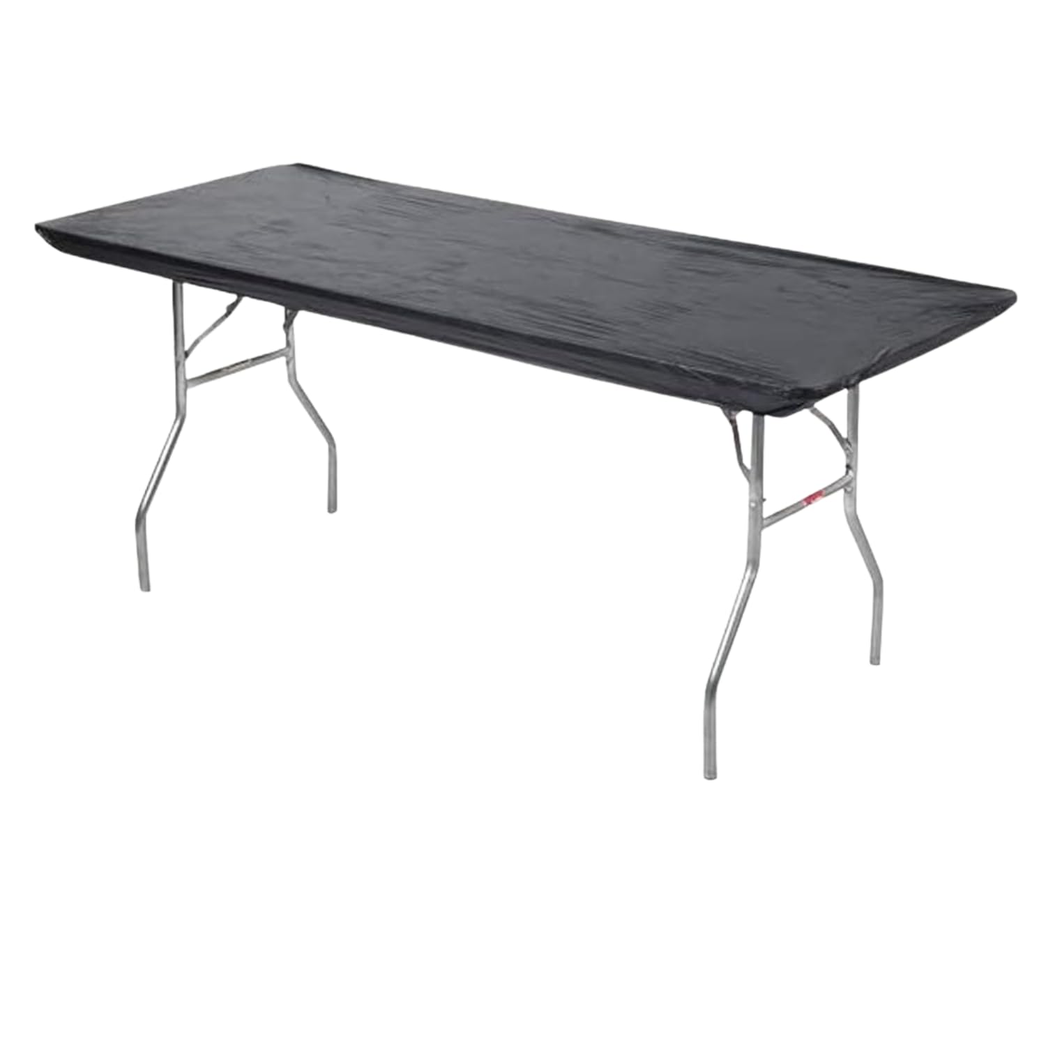 Kwik-Covers 6' Rectangle Plastic Table Covers 30' X 72', Bundle Of 5 (Black)