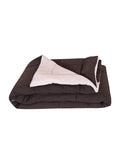 Home9Ine Polyester Reversible Microfiber Quilted Comforter For Double Bed (Beige And Brown, 200 Gsm) King Size 90X100 Inch, Pack
