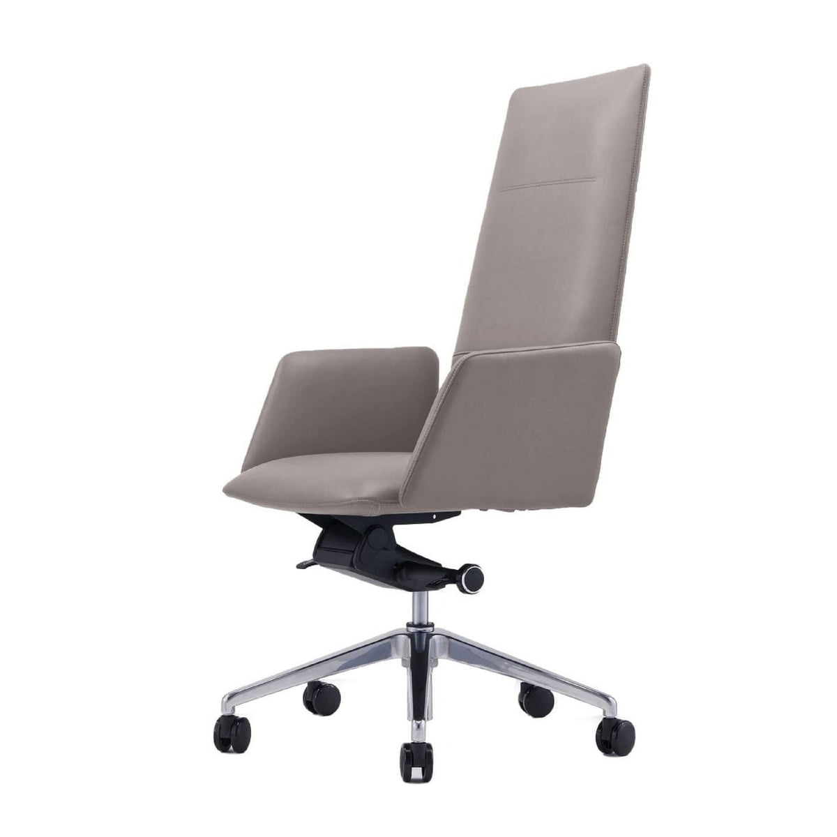 Benjara CID 24 Inch Modern Office Chair, Knee Tilt, Sleek Tall Back, Black