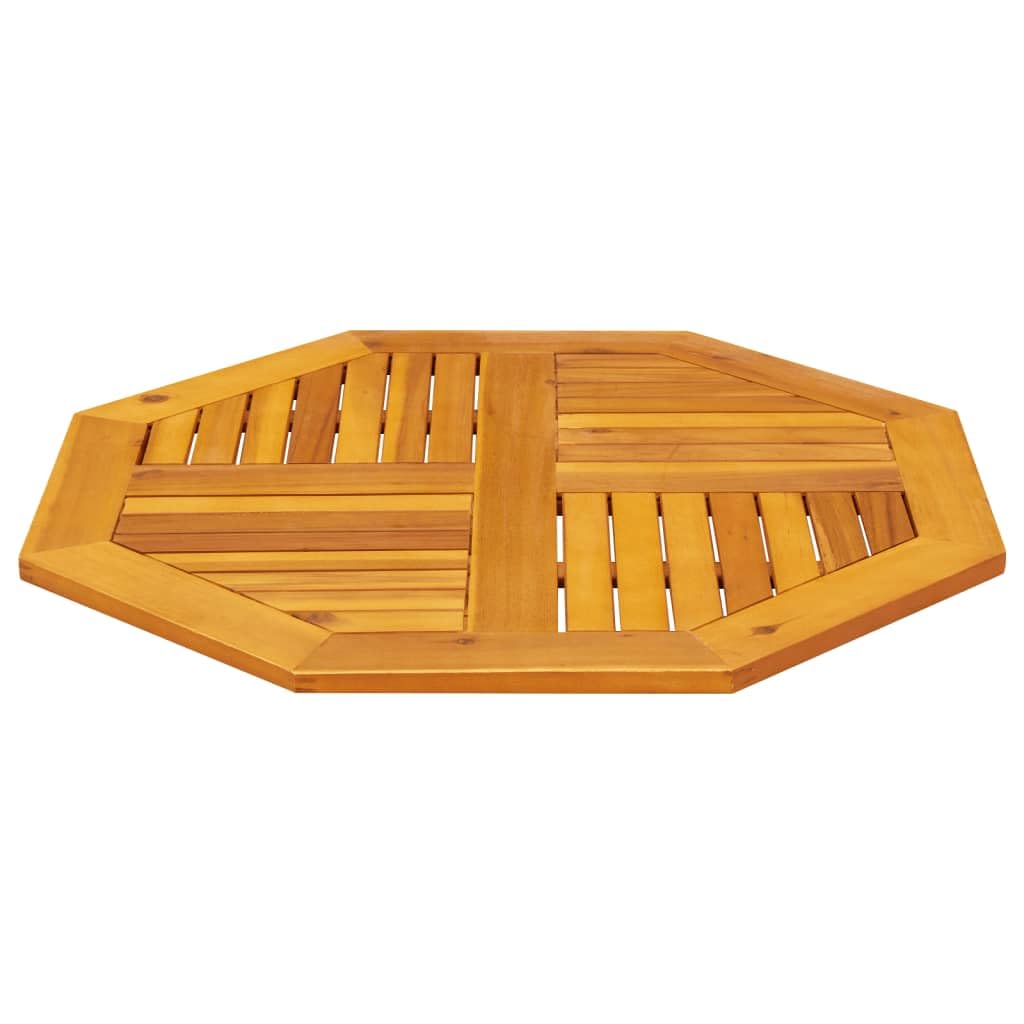 Octagonal Solid Acacia Wood Table Top - Thumbnail 3