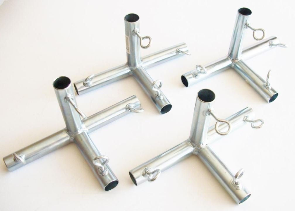 Golden Valley Tools & Tarps 4Pc 1' 4 Way Flat Edge Canopy Fitting Batting Cage (F4B) - Fits 1' Emt Pipe That Has An Outer Diam
