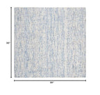 Safavieh Abstract Collection 8' Square Dark Blue/Rust Abt468C Handmade Premium Wool Area Rug