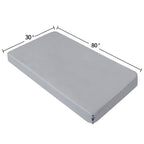 Coldwind Cot Sheet 30" x 80" Microfiber Gray Fitted Bottom Sheet for Narrow Twin, RV Bunk, Camping Cot