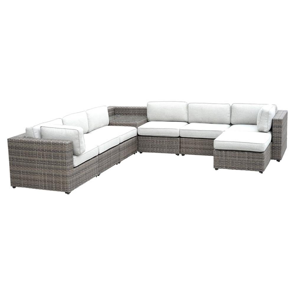 Tamyra 7-Piece Wicker Sectional