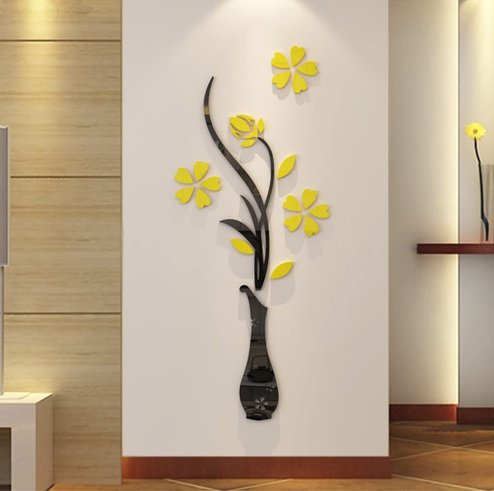 Hermione Baby 3D Vase Wall Murals for Living Room Bedroom Sofa Backdrop TV Background, Originality Stickers Gift, DIY Wall Decal
