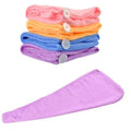 kunya HairDrying Absorbent Microfiber Towel/Dry Shower Caps/Bathrobe Hat/Magic Hair Wrap for Women (Multi Color) Pack of 1