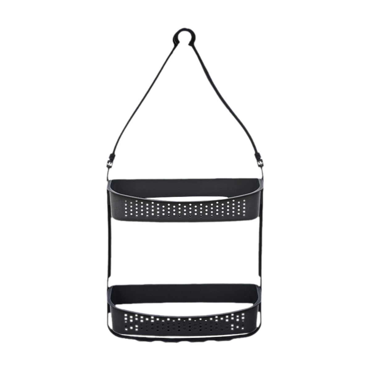 ATORSE Hanging Shower Basket Holder for Large and Small Bottles Home Bathroom Black|Home & Garden