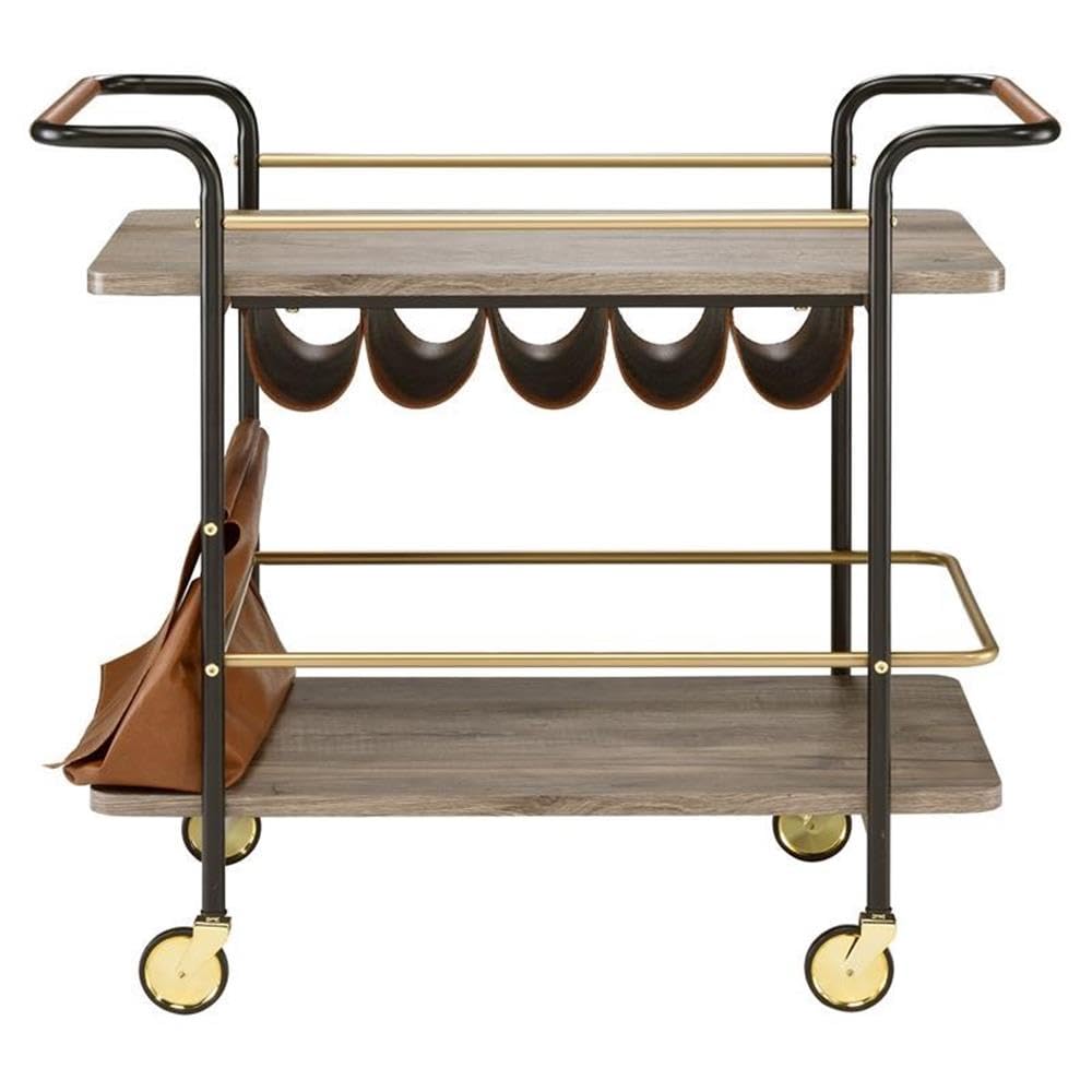 Acme Naude 2-Shelf Wood Serving Cart - Thumbnail 2