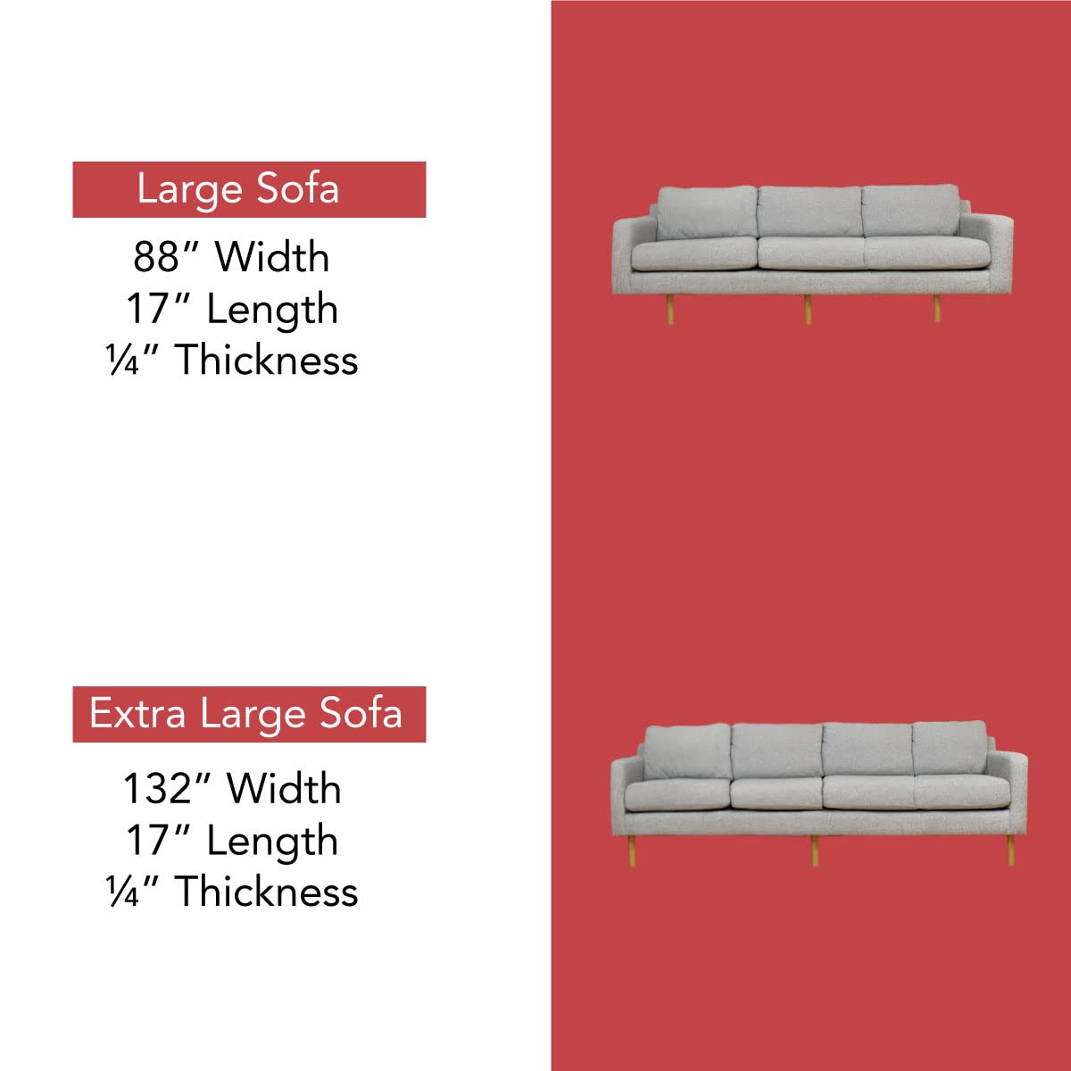 Laminet Deluxe Extra Thick Sagging Furniture Cushion Support Insert| Seat Saver| New And Improved| Extend The Life Of Your Loveseat | 60% Thicker- Loveseat - 17' L X 44' W