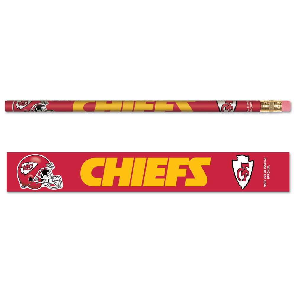 Kansas City Chiefs Pencil 6 Pack