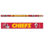 Kansas City Chiefs Pencil 6 Pack