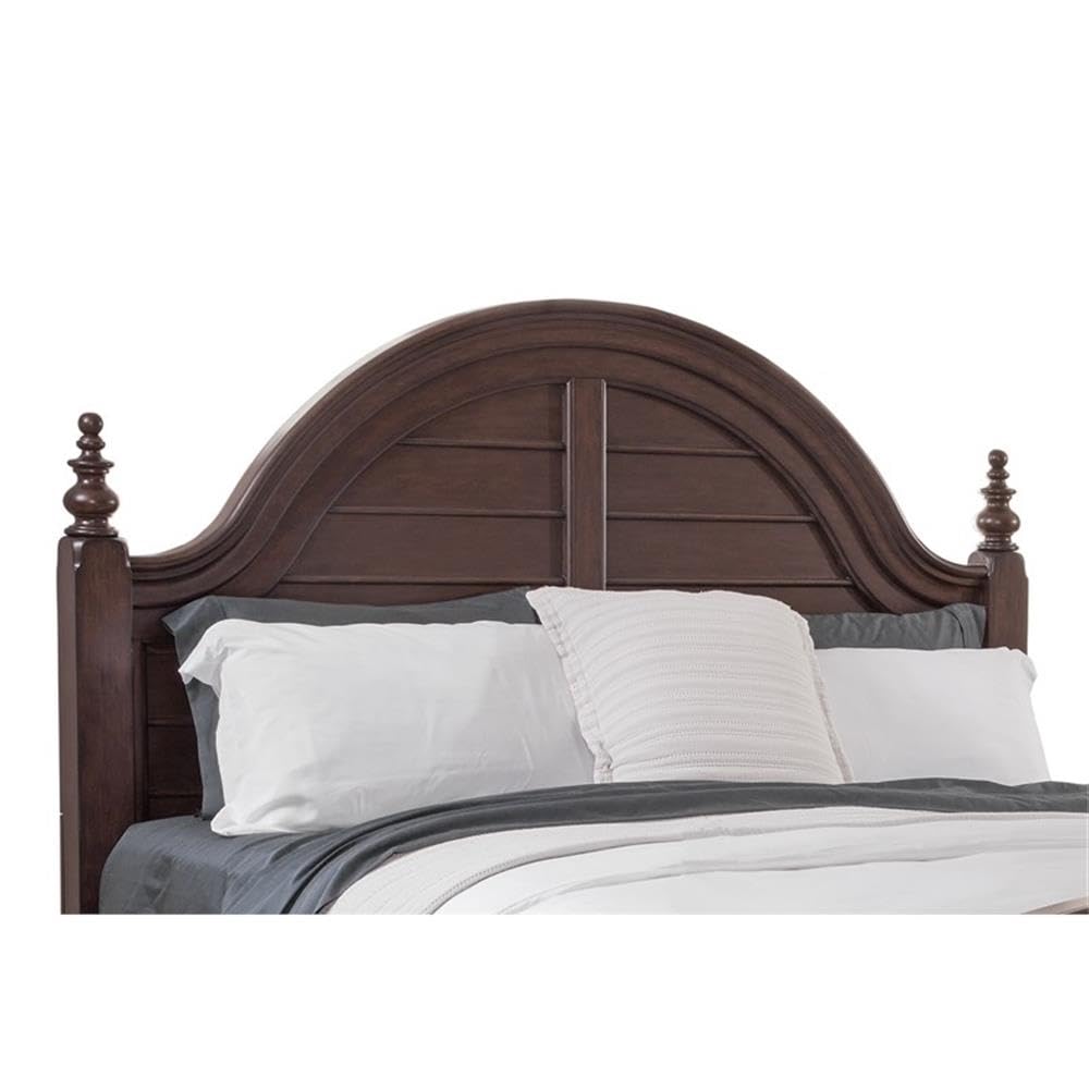 American Woodcrafters Rodanthe 82&Quot; W Wood King Panel Headboard In Tobacco Brown