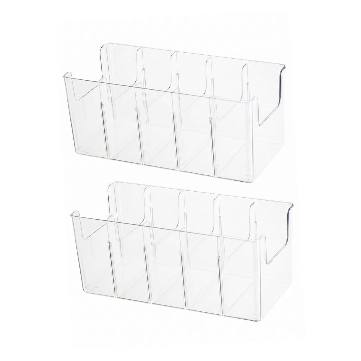 OpenTop Belt Storage Organizer with 5 Compartments