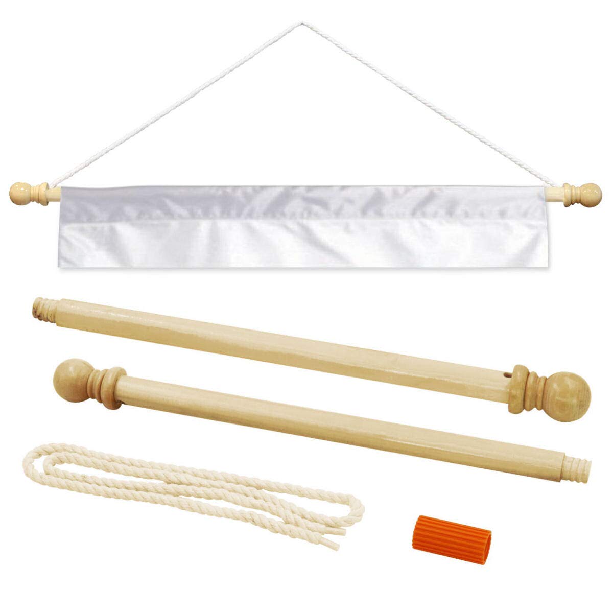 Wood Banner Pole For House Dynasty Sleeve Banners And Flags