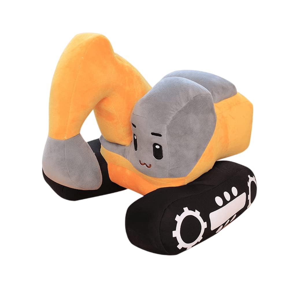 Xiyuan 11 Inch Soft Excavator Stuffed Construction Toy Truck Toy Super Cute Car Plush Pillow - Soft Plush Toys For Little Boys,