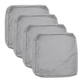 Sqodok Patio Cushion Covers 22X20 Inch, Waterproof 4Pack Outdoor Cushion Covers Replacement Patio Cushion Seat Slipcovers For Pa