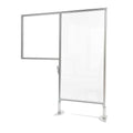 Ghent Clamp Mount Workstation Divider 57-Inch H X 46.75-Inch W, Clear Thermoplastic (Wsd2-5747-C)