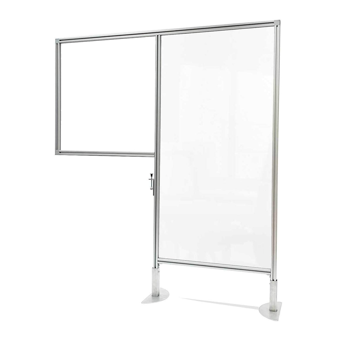 Ghent Clamp Mount Workstation Divider 57-Inch H X 46.75-Inch W, Clear Thermoplastic (Wsd2-5747-C)