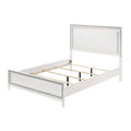 Acme Haiden Wooden Eastern King Bed with LED Lighting in White