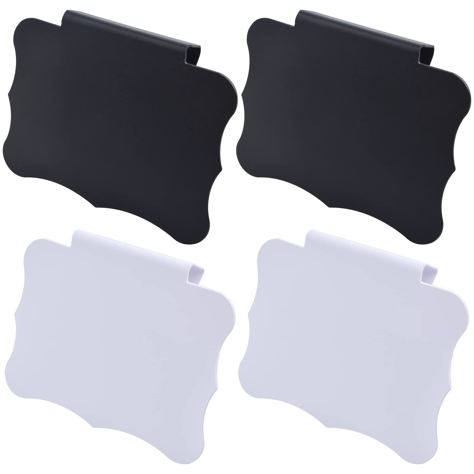 10Pcs Plastic Basket Bin Labels Clip On Removable Basket Label Kitchen Pantry Basket Clip Label Holders For Storage Basket Box H