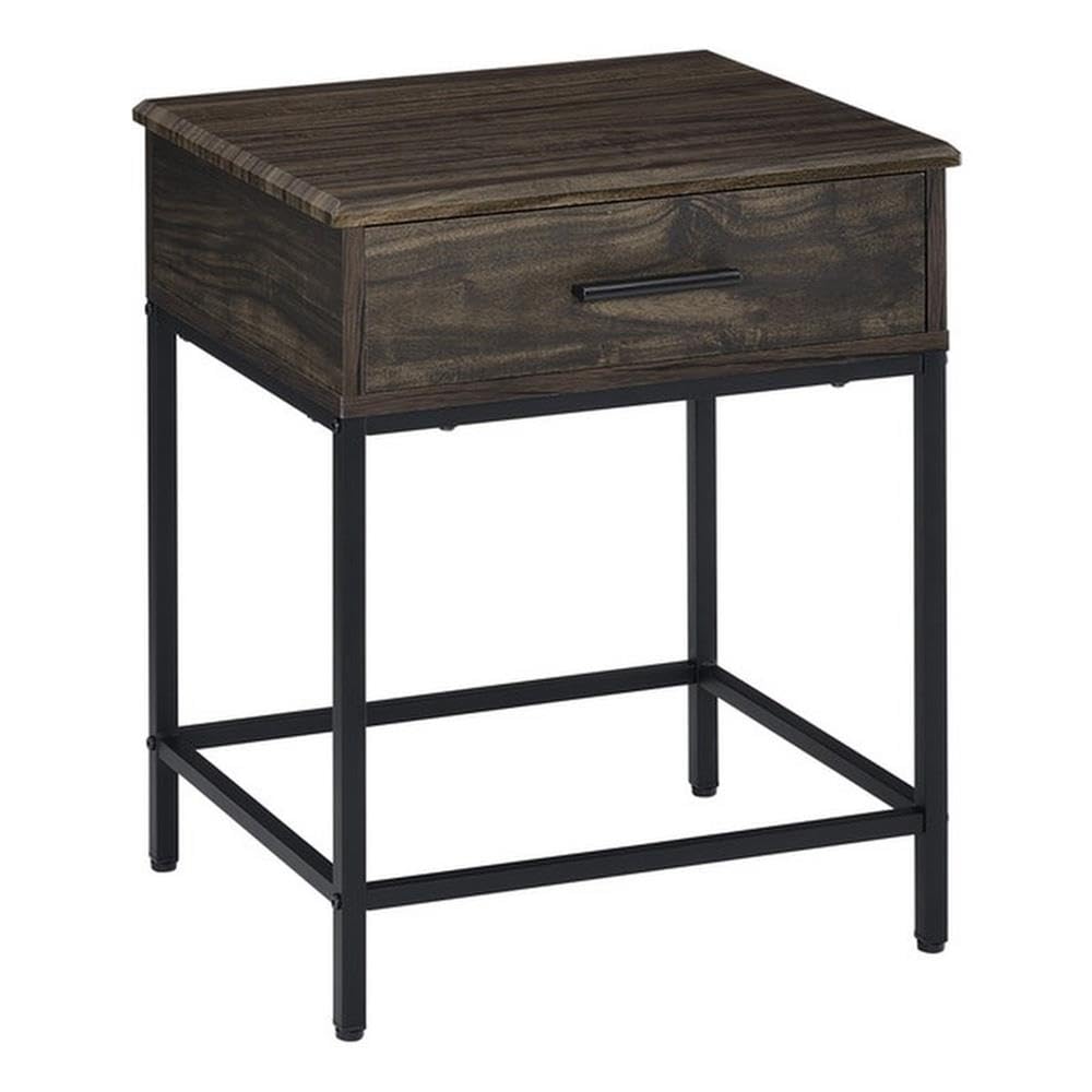 Lilola Home Cliff Brown End Table