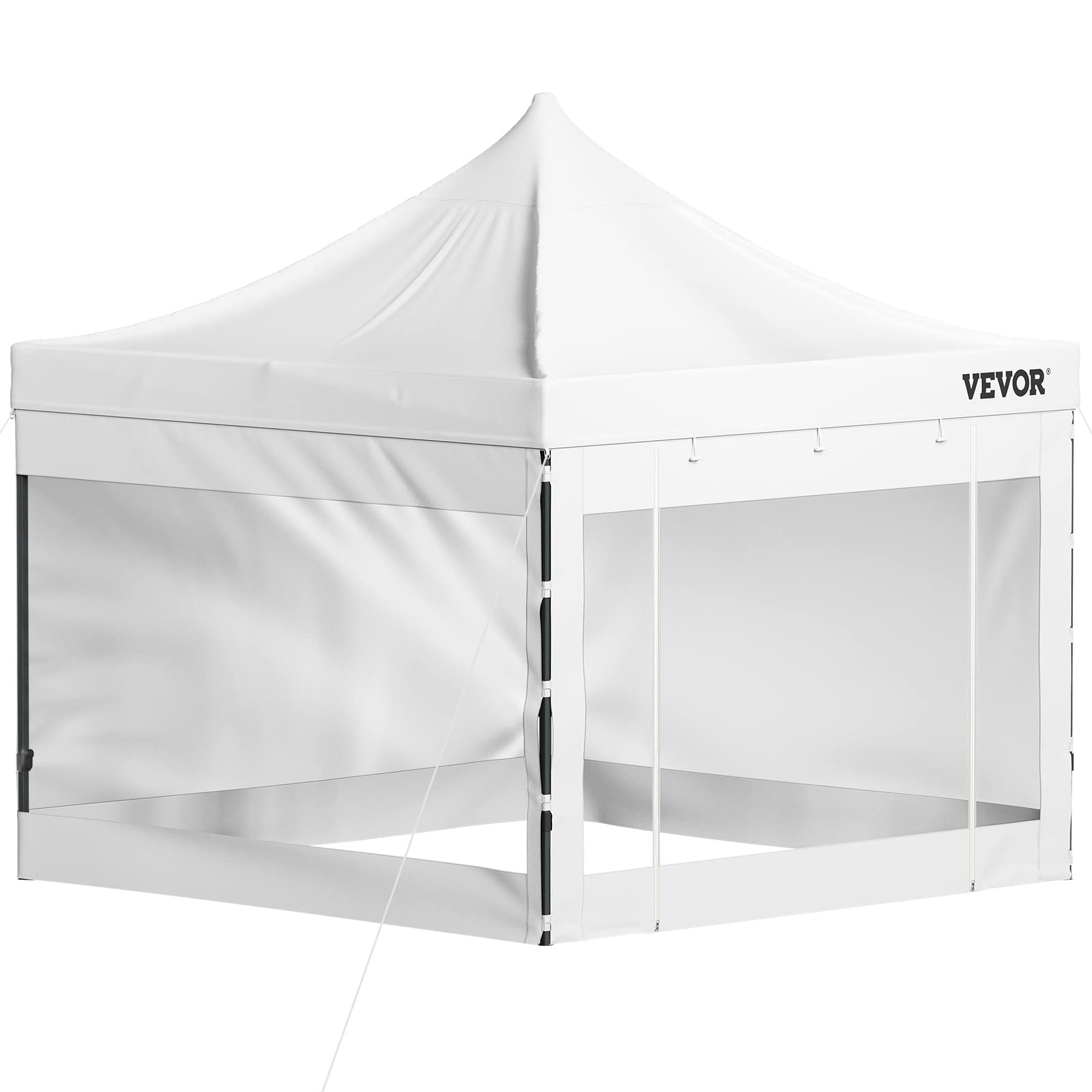VEVOR 10x10 Pop Up Canopy Tent, Outdoor Canopy with Removable Sidewalls and Wheeled Bag, Instant Portable Shelter, UV-Resistant 