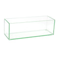 Royal Imports Flower Glass Vase Decorative Centerpiece for Home or Wedding - Oblong Rectangle Shape, 12 Long, 4 Hx4 W Opening, C