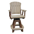 American Furniture Classics OS Home and Office Model 130-C-WWTB Arm Weatherwood on a Tudor Brown Base Counter Height Swivel Dining Chair
