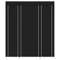 GHUADQHDL Folding NonWoven Fabric Wardrobe with Stable Steel Frame, Portable Storage Wardrobe for Bedroom and Dormitory