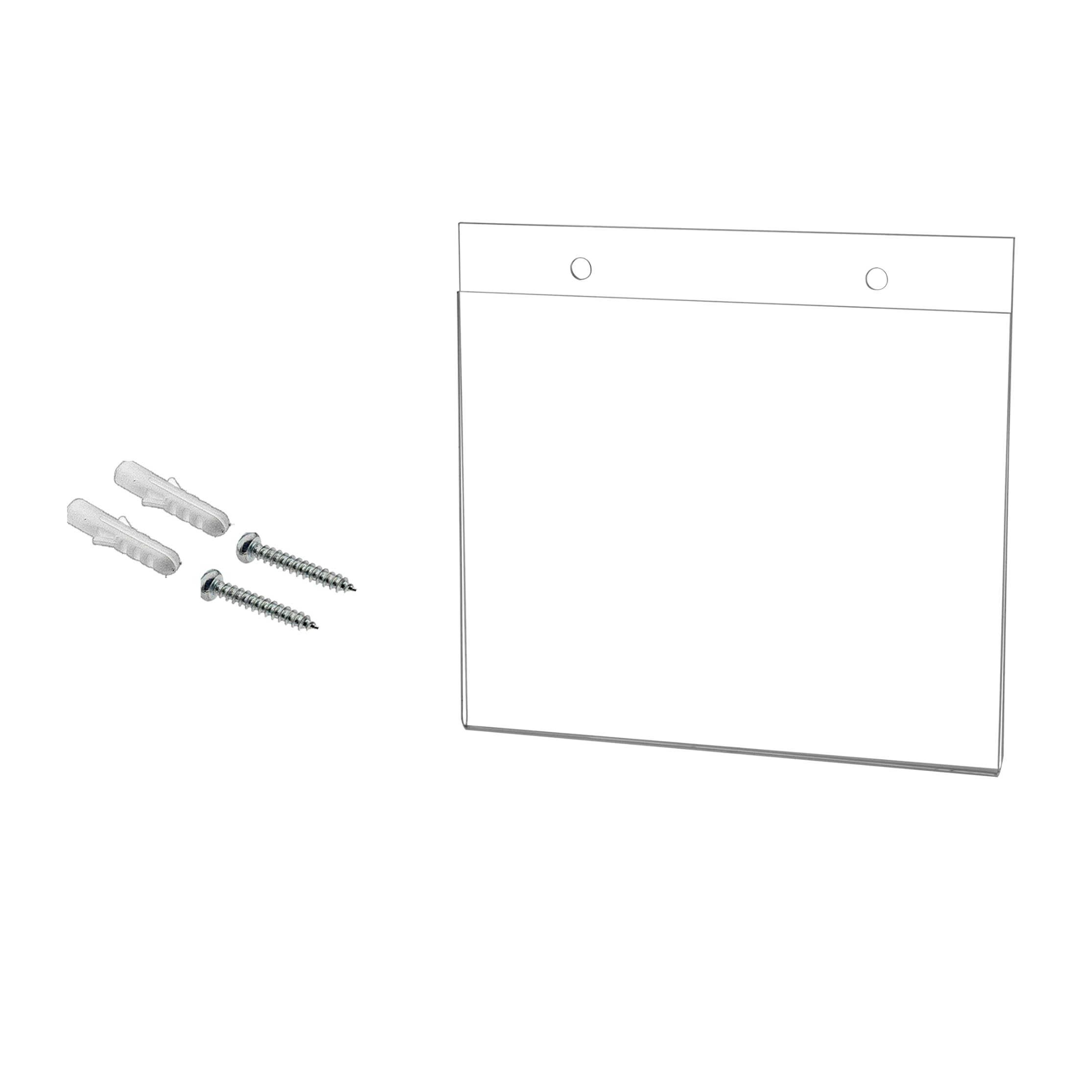 10 Pack Sign Holder For 7' X 5' Price Lists Rack Cards And Itineraries With Predrilled Holes And Hanging Hardware Clear Acryli
