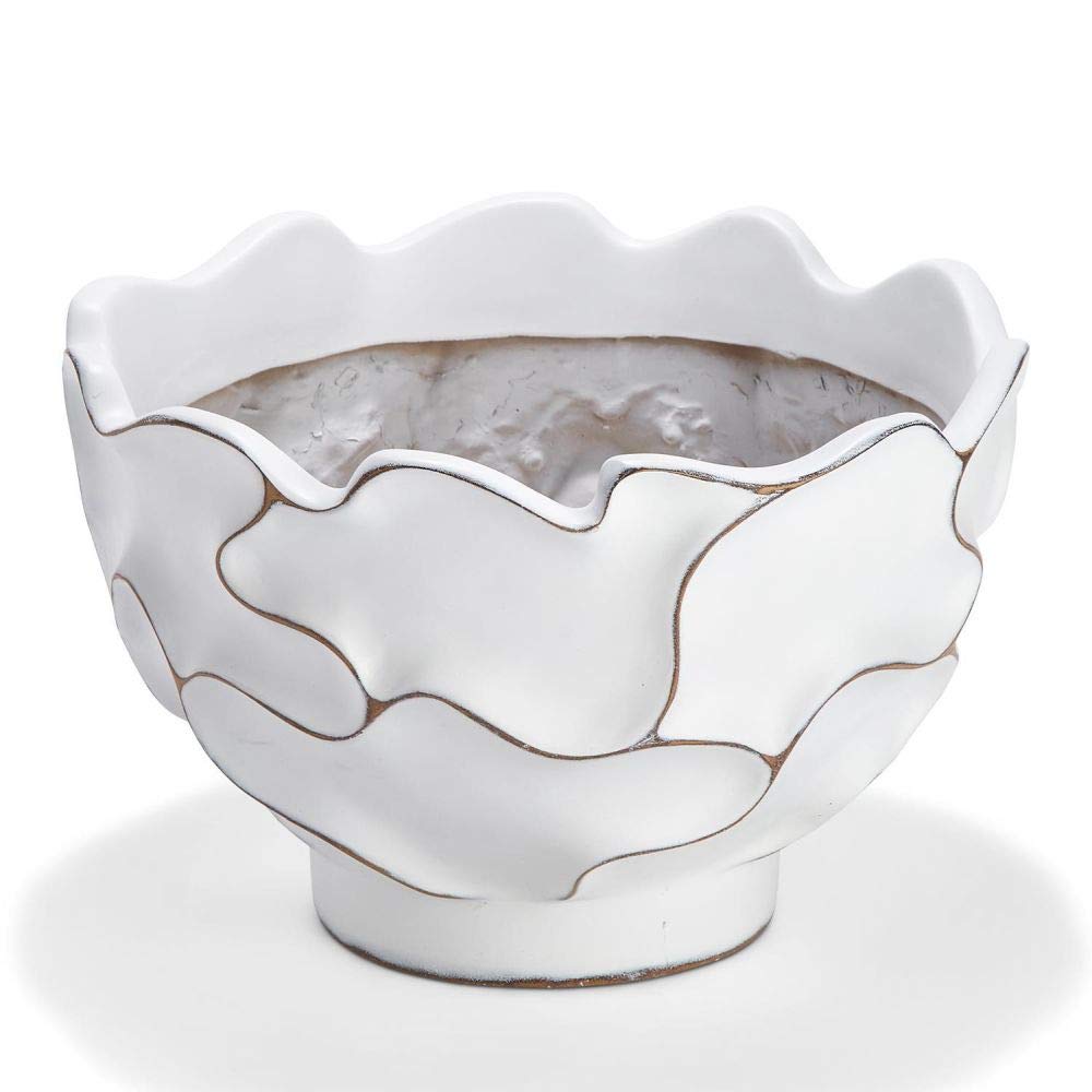 Two'S Company Tozai Squiggly Decorative Cachepot Resin