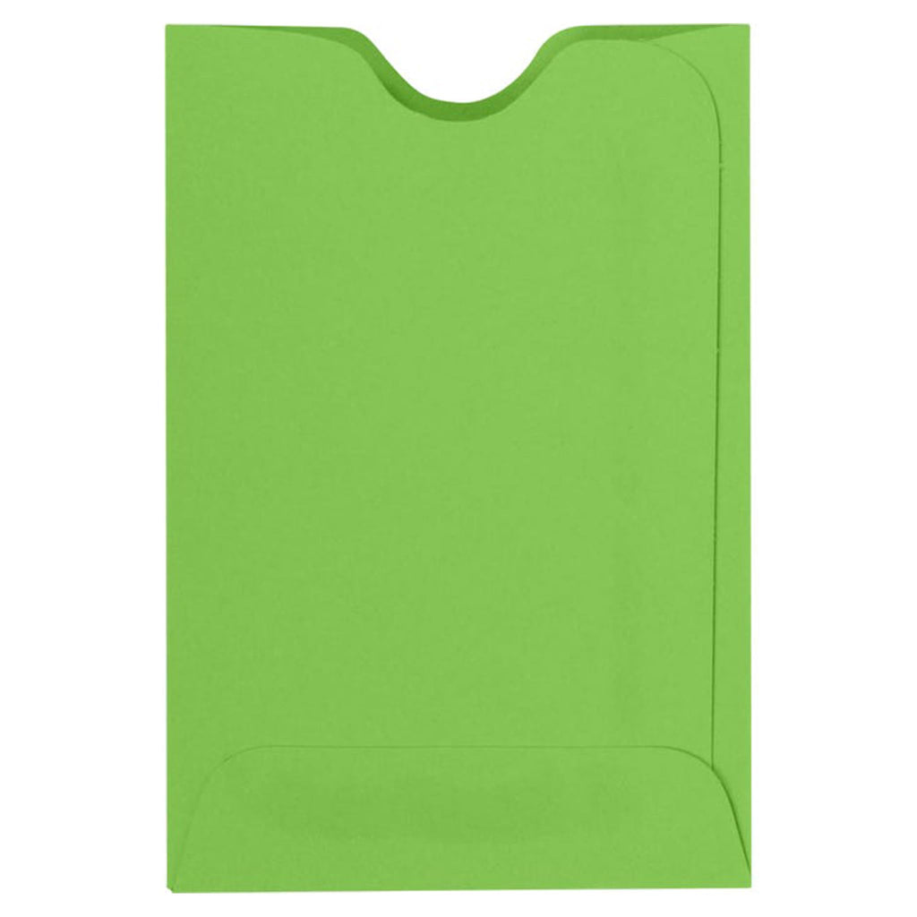 Luxpaper Credit Card Sleeves | 2 3/8' X 3 1/2' | Limelight Green | 80Lb. Text | 1,000 Qty