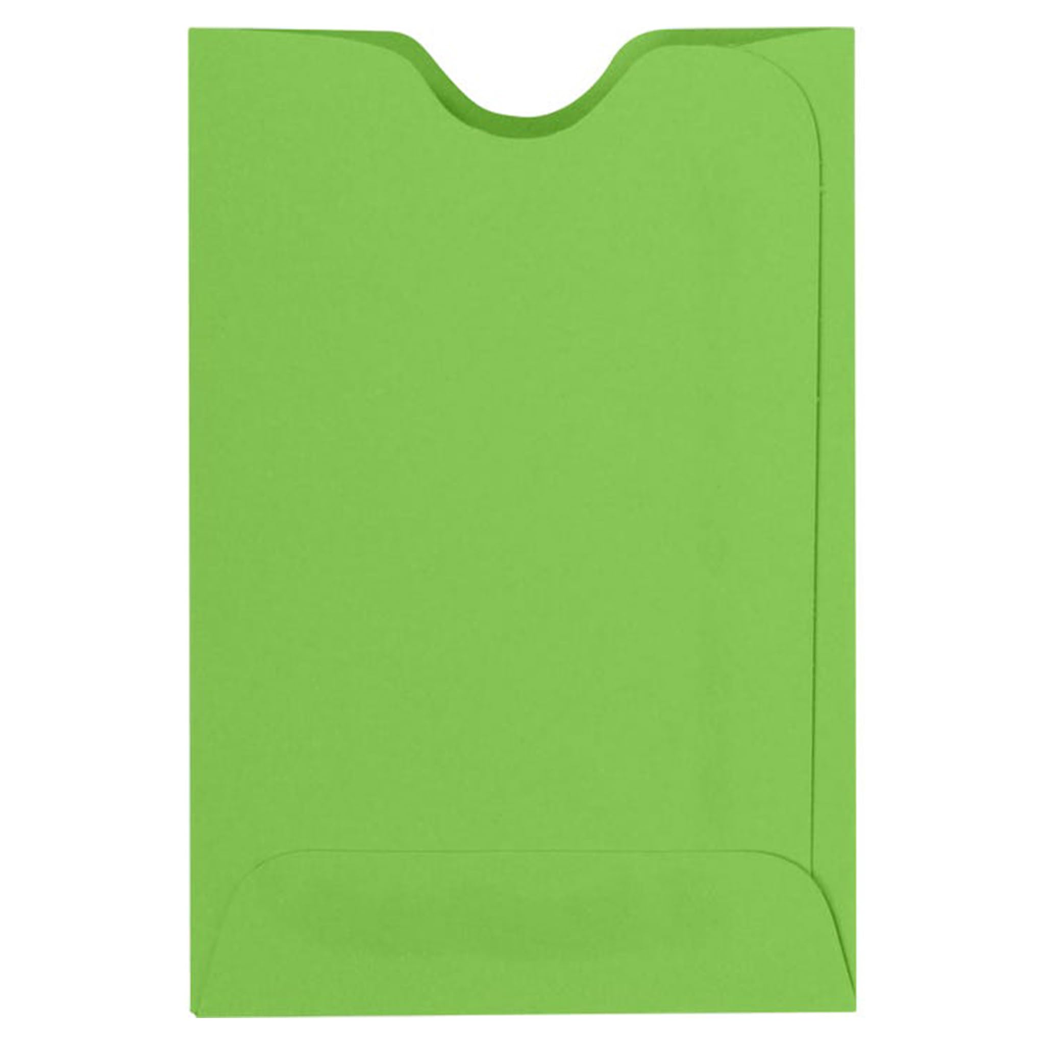 Luxpaper Credit Card Sleeves | 2 3/8' X 3 1/2' | Limelight Green | 80Lb. Text | 1,000 Qty