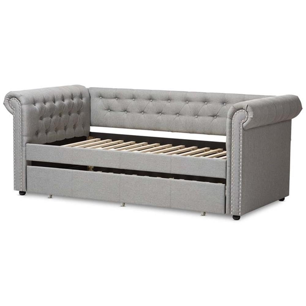 Baxton Studio Kids Daybed with Guest Trundle