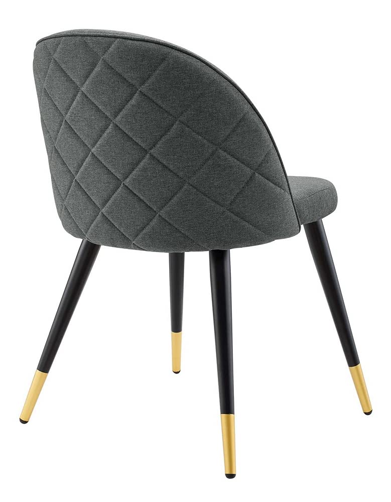 Modway Cordial Fabric Upholstered Accent Set of 2, Dining Chair, Gray