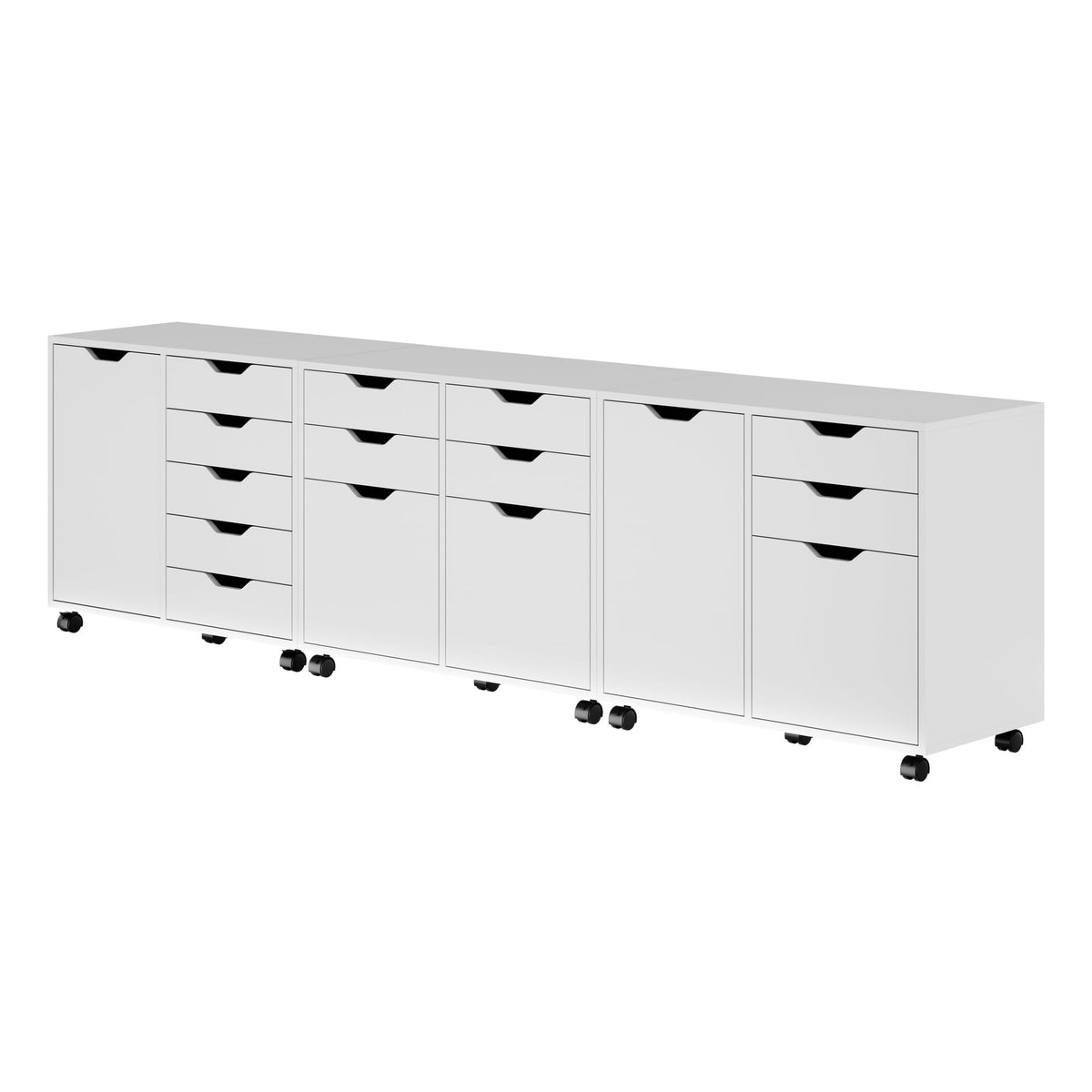 Winsome Wood 10361 Halifax 3-pc Storage Cabinet in White