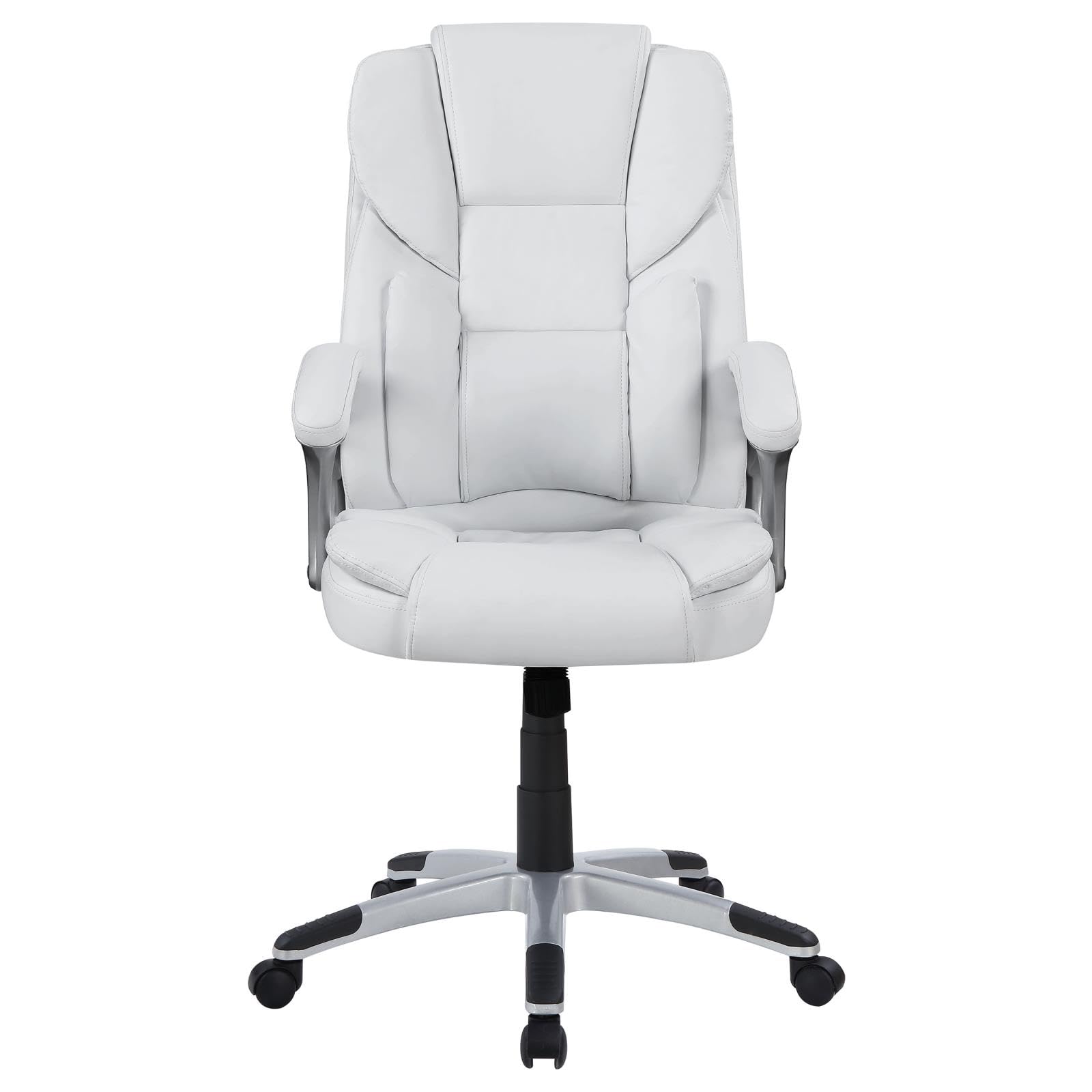 Coaster Home Furnishings Kaffir Adjustable Height Office Chair White and Silver