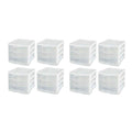 Sterilite ClearView Compact Stacking 3 Drawer Storage Organizer System for Crafting Supplies, Home Office, or Dorm Room, White (