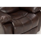 Comfort Pointe Clifton Burnished Brown Faux Leather Glider Rocker Recliner