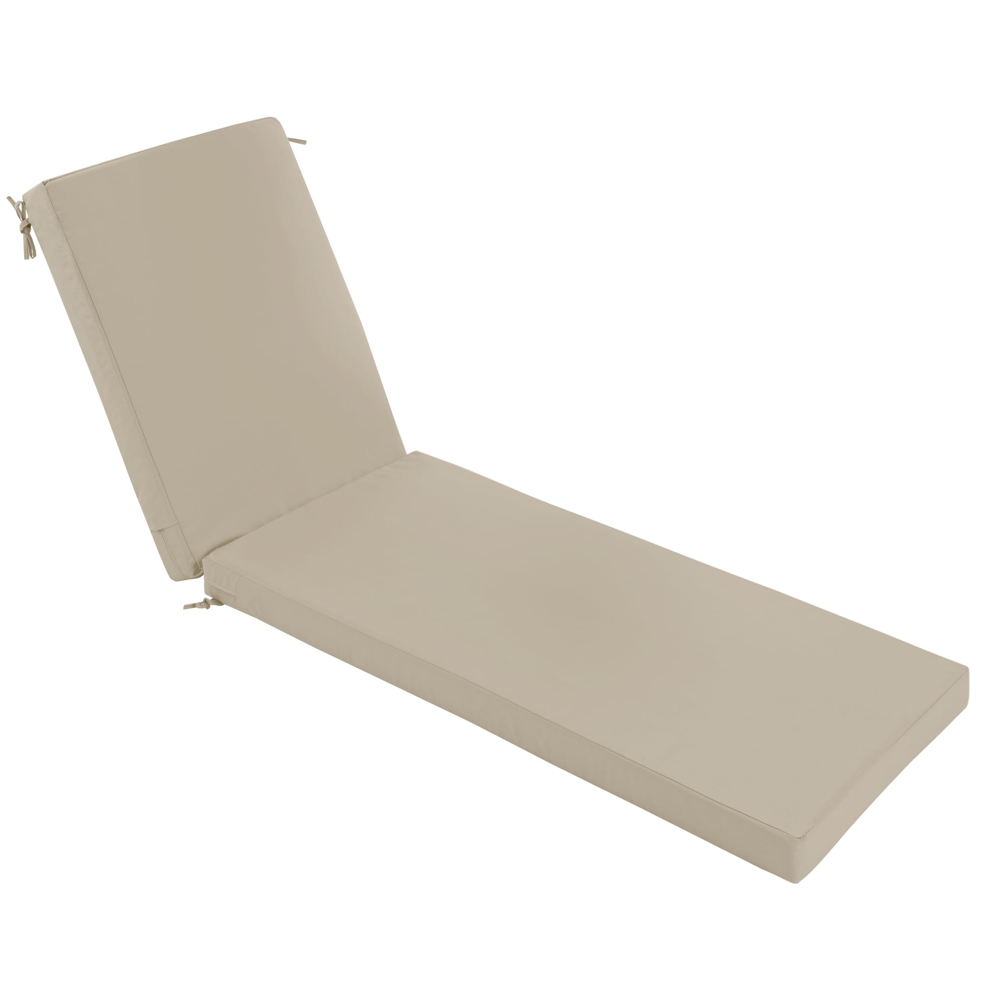 Summsun Chaise Lounge Cushions Outdoor Set Of 2 - Waterproof And Fade Resistant Sun Lounger Replacement Cushion - Patio Lounger