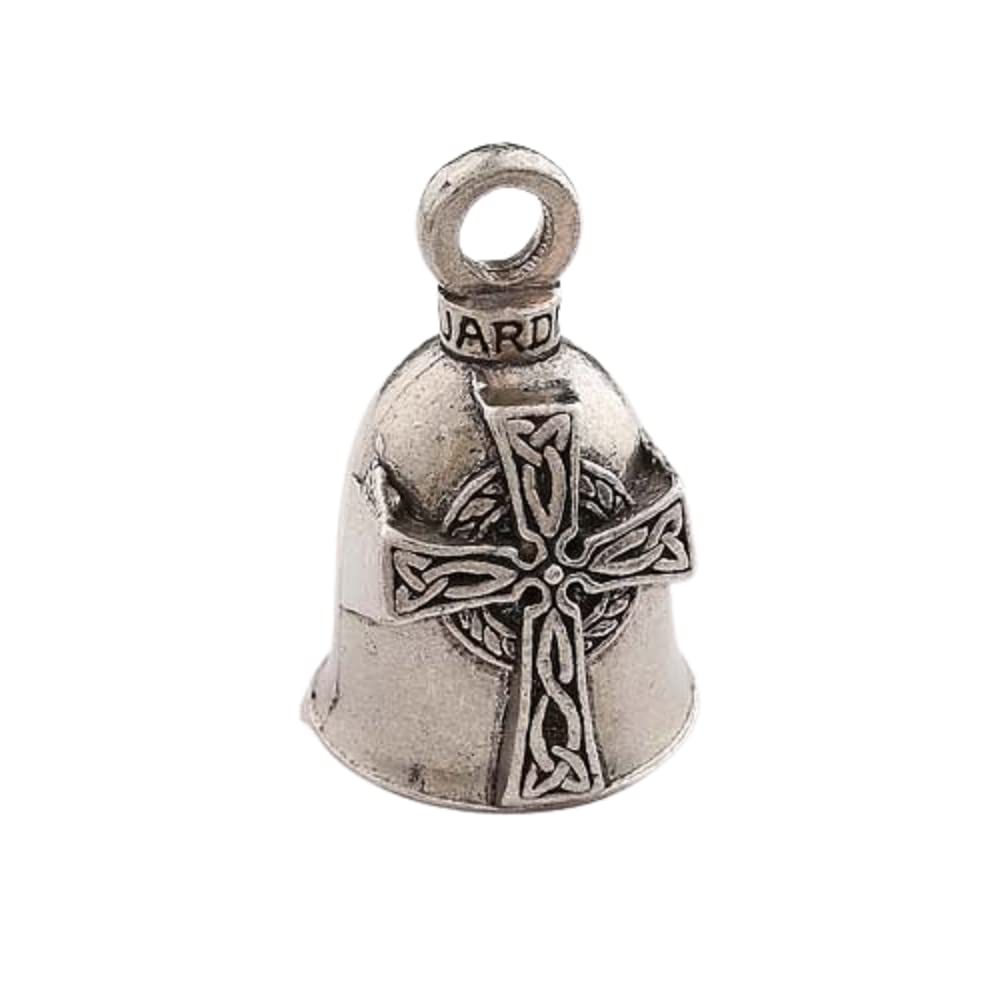 Guardian Bell Celtic Cross Motorcycle Biker Luck Gremlin Riding Bell (1)