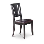 East West Furniture Dule7-Blk-Lc 7 Pc Kitchenroom Set-Dining Table And 6 Kitchen Chairs
