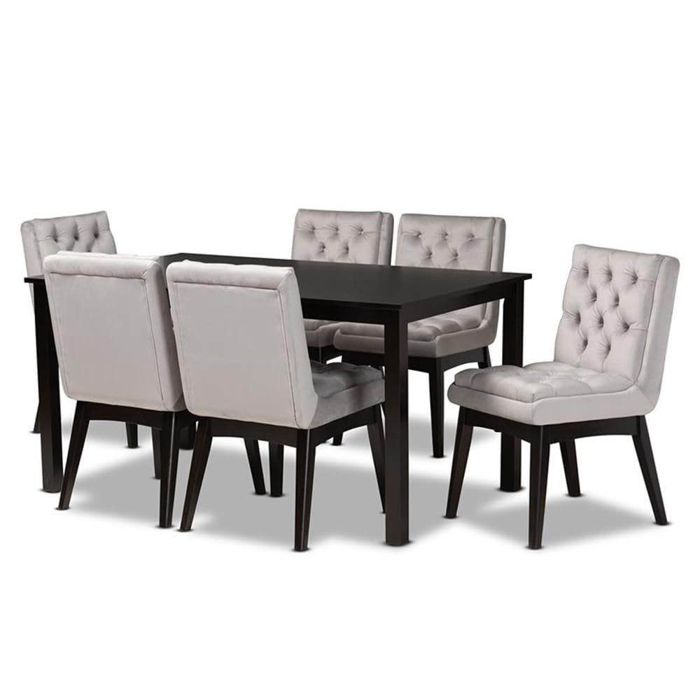 Baxton Studio Marcena 7-Piece Dining Set
