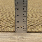 HomeRoots Polypropylene 8’ Round Solid Tan Indoor Outdoor Area Rug
