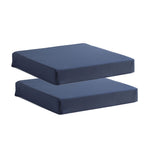 Patio Chair Cushions Non Slip Bottom Chair Pad With Tiesset Of 2 Waterproof Square Outdoor Seat Cushion Replacement For Garden S