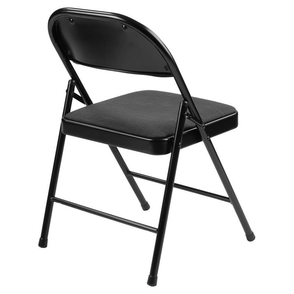 Commercialine 950 Series 29.25" Folding Chair in Star Trail Black (Set of 4)